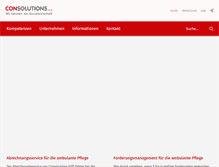 Tablet Screenshot of consolutions.de